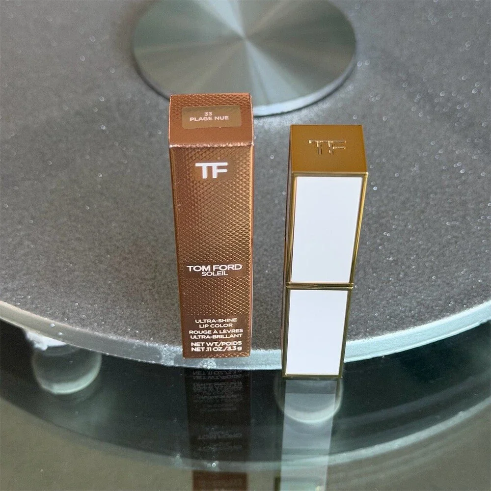 Tom Ford Soleil Ultra-Shine Lipstick 33 Plage Nue Glossy Shine w/ Box